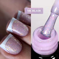 Gel de base en caoutchouc MCBL super résistant 1 kg, vernis à ongles transparent avec style français pour usage en salon, vente en gros auprès de salons de manucure