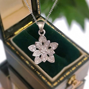 Collar con forma de estrella y flor de copo de nieve para mujer, joyería sencilla de moda, regalo para uso diario - Product Image 2