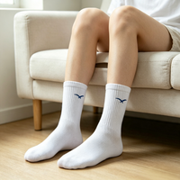 Chaussettes de sport pour hommes en coton jacquard brodé avec logo personnalisé, rembourrées et confortables, pour la gym, le sport et les occasions décontractées