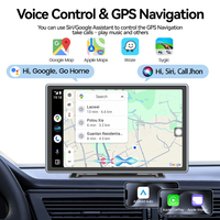 Maustor 9 ''Écran CarPlay pour voiture avec Dashcam Commande vocale Portable CarPlay Android Auto Récepteur audio de voiture avec capteur G