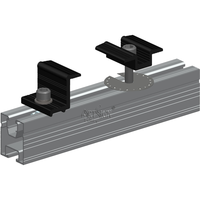 Rail de montage solaire en aluminium ARTSIGN et kit de fixation complet, accessoires de rail de toit PV pour l'installation solaire sur toits en tuiles et en métal