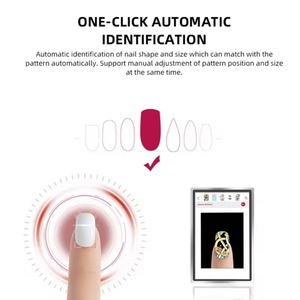 Smart Electric 3D Manicure & Pedicure Machine Professional Nail <b>Printer</b> with <b>USB</b> Charging Rose Gold Color - Product Image 3