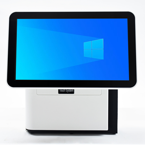Thiết kế mới 15.6 + 15.6 inch Windows/Android thiết bị đầu cuối Pos Nhà Hàng Trắng POS hệ thống máy tính để bàn Màn hình cảm ứng bán lẻ tiền mặt đăng ký - Product Image 3