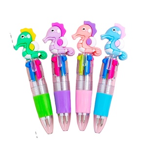 Promotional Plastic Mini Creative Cute Kawaii Cartoon Animal Ballpoint Pen Novelty Student School Prize Gift