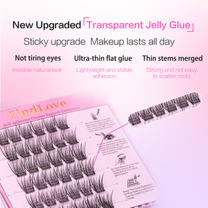 定制标志无胶自粘睫毛假睫毛簇睫毛预粘压机无胶预粘簇睫毛 - Product Image 2