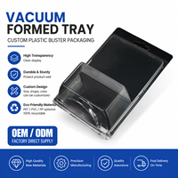 Plateau d'emballage sous blister en plastique thermoformé sur mesure, plateau d'insertion thermoformé en PET PVC PP, fabricant OEM ODM
