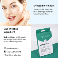 Patchs Hydrocolloïdes Originaux pour Boutons – 2 Tailles – Absorbent les Imperfections et Couvrant les Taches – Autocollants pour le Visage et le Corps