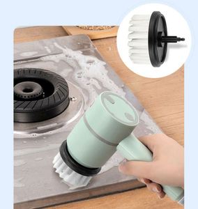 Cordless With 5 Replaceable Heads Handheld <b>Power</b> Spin Scrubber Electric Cleaning <b>Brush</b> - Product Image 4