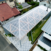 Plastique ondulé de feuille de toit de PC de tuiles de toit de polycarbonate transparent pour la construction pour la toiture de parc et d'entrepôt