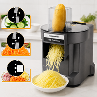 Commerciële elektrische fruit- en groentesnijmachine voor restaurant catering, automatisch, met 220V/110V motor, voor commercieel gebruik