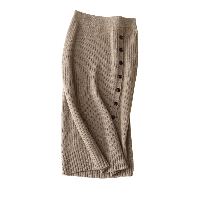 Woman Sweater Cashmere Half Knit Skirts