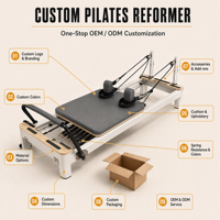 Reformer de Pilates en aluminium, 6 ressorts, réglable, machine professionnelle, équipement de fitness pour studio et salle de sport