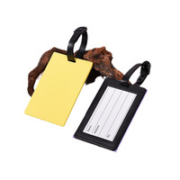 Étiquette de bagage anti-perte en PVC souple et colorée pour cartes d'embarquement, voyages d'affaires ou de loisirs, protection pour valises et bagages à roulettes