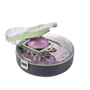 New Design 9-In-1 Multi Functional Dicer Slicer <b>Vegetable</b> <b>Cutter</b> Manual <b>Vegetable</b> Chopper W/ Draining Basket Stainless Steel - Product Image 1