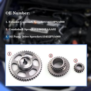 Thời gian chuỗi Kit với trục cam điều chỉnh VVT bánh phù hợp cho 08-15 Honda Accord crosstour CR-V 2.4L L4 DOHC k24z2 k24z3 k24z6 - Product Image 5