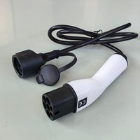 Adaptateur de prise femelle Type 2 vers 16A pour VE, prise d'alimentation EVSE pour station de recharge, convertisseur mobile 0,5M 1,5M 5M pour camping en véhicule électrique