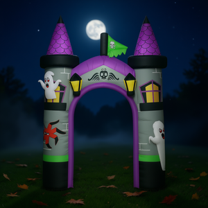 Château gonflable d'Halloween, arche décorative pour extérieur, en PVC, pour les célébrations de fêtes - Product Image 2