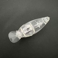 Señuelo de Pesca Japonés Tipo Crankbait, 50mm, 9.6g, Acción Superficial, Little Fat Black Pit, para Pesca Competitiva de Perca, Cuerpo sin Pintar
