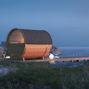 Salle de douche à vapeur design moderne Bain à remous Sauna en bois de cèdre Cabine de douche extérieure Sauna à baril pour traitement corporel - Product Image 6