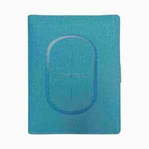 New A5 Size Magnetic Button Notebook Wireless Charger Power Fabric PVC Paper Cover Business Idea Christmas Gift Set Leather - Product Image 3