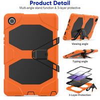 Pour Samsung Galaxy Tab A7 10.4 pouces T500 T505 étui de protection d'écran robuste et robuste avec support à l'arrière
