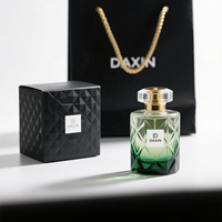 Bouchon de flacon de parfum en verre texturé unique et personnalisé, flacons de parfum de luxe, flacon de parfum haut de gamme avec boîte et emballage