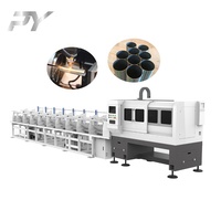 CNC automatic laser cutter manufacturer round ss ms gi metal iron stainless steel tube fiber laser pipe cutting machine