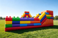 Lilytoys Grand château gonflable commercial pour enfants, utilisation intérieure/extérieure