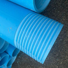 Tuyau de drainage en PVC flexible et durable, diamètre intérieur de 4 pouces, diamètre extérieur de 6 pouces, bleu, fusion par emboîtement, irrigation, usage agricole, longueur de 6 m - Product Image 2