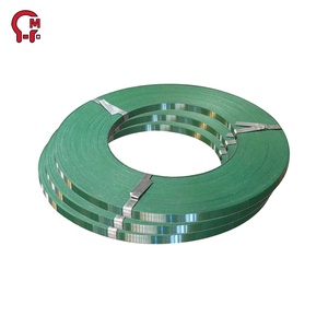 Bande d'acier peinte verte HLM, bande de cerclage en acier haute dureté pour le renforcement du <span class=keywords><strong>béton</strong></span>, résiste aux bords vifs et aux fissures - Product Image 2