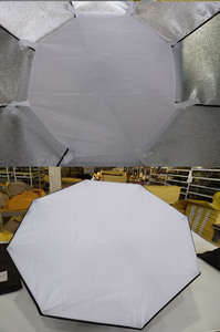 Support octogonal <span class=keywords><strong>professionnel</strong></span> Bowens en plastique et métal de 95 cm pour 2 panneaux de tissu pour flash vidéo, idéal pour la photographie de portrait en studio - Product Image 5