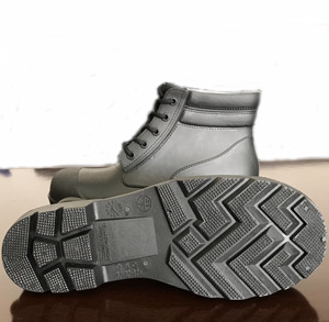 Giày bảo hộ lao động PVC tùy chỉnh bán buôn, mũi thép chống đâm xuyên, kiểu chiến thuật, thoáng khí, thoải mái, đi mưa - Product Image 3