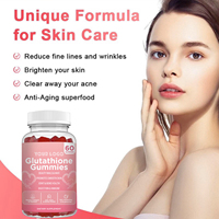 Fabricant OEM – Gommes de Glutathion Éclaircissantes pour la Peau, Supplément Vitamine C, Collagène, Antioxydant, Soutien Éclat Cutané – 60 unités