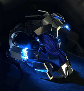 Maschera Indossabile <span class=keywords><strong>Iron</strong></span> <span class=keywords><strong>Man</strong></span> Mk17 <span class=keywords><strong>1</strong></span>:<span class=keywords><strong>1</strong></span> con Attivazione Vocale e Deformazione, Modello Derivato dai Film, Giocattolo per Bambini, Regalo di Compleanno per Ragazzi - Product Image 3