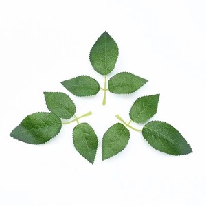 Feuilles de rose artificielles et verdure pour la décoration de mariage et la décoration intérieure, moins de 30 cm, accessoires floraux en soie - Product Image 5
