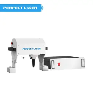 Laser sempurna portabel Mini logam logam/aluminium/kuningan papan nama/nomor VIN/tanggal Dot Peen menandai mesin harga