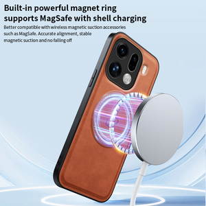 Étui en cuir avec support pour OPPO Find X9 Pro, pour Realme 15 14 C85 Pro Reno 14F, charge magnétique sans fil, protection antichoc - Product Image 6