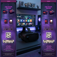 Paket Konser VR ATEEZ Light The Way dengan Headset VR dan Kartu Foto. Pre-order untuk 'VR CONCERT BOX' ATEEZ dimulai hari ini 14.
