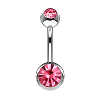 2024 Fine hypoallergénique Non ternir étanche corps Piercing bijoux titane nombril Piercing bijoux luxe rose ventre anneau