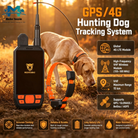 Traceur GPS pour chien portable VHF 4G avec fonction d'entraînement à distance, clôture électronique, étanche IP68, autonomie de 48 heures, en plastique, OEM
