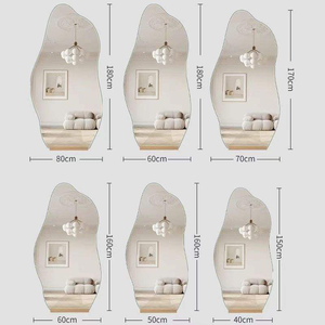<span class=keywords><strong>Specchio</strong></span> LED Intelligente a Figura Intera per Arredamento Casa, <span class=keywords><strong>Specchio</strong></span> da Trucco <span class=keywords><strong>Illuminato</strong></span> Irregolare - Product Image 3