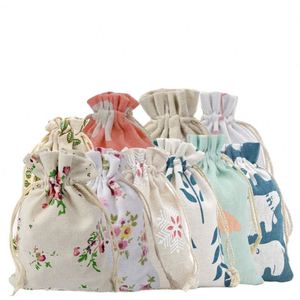 Sac en tissu personnalisable et recyclable avec cordon de serrage et poche à rabat, imprimé sérigraphié, pour vêtements et bijoux, fourni directement par l'usine - Product Image 1