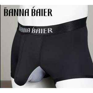 ชุดชั้นในกีฬาผู้ชายแบนนา ไบเออร์ชุด 3 ชิ้นผ้าสแปนเด็กซ์ระบายอากาศได้ดีกระเป๋าคู่ผ้าถักใส่สบายขนาดใหญ่ - Product Image 5