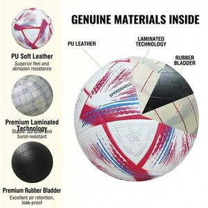 Ballon de football officiel 2026 Taille 5 en cuir PU avec empiècements, idéal pour la <span class=keywords><strong>Coupe</strong></span> d'Europe, la Ligue des Champions et l'entraînement - Product Image 2