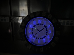 18 Inch Large <b>Outdoor</b> Wall Clock with Night Light for Garden Decoration with <b>Thermometer</b> and Humidity Waterproof - Product Image 4