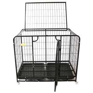 Pet Kandang Anjing Hitam Tabung Persegi Playpen Cocok untuk Anjing Harga Bagus - Product Image 1
