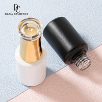 Flacon de vernis à ongles vide de luxe personnalisé de 14 ml, blanc et noir, unique, avec pinceau