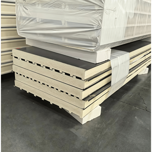 แผ่นฉนวนกันความร้อนโพลียูรีเทน <span class=keywords><strong>PU</strong></span> สำหรับหลังคาและผนังหนา 50 มม. แผ่นอลูมิเนียมคอมโพสิตสำหรับอาคารโครงสร้างเห<span class=keywords><strong>ล</strong></span>็ก - Product Image 2