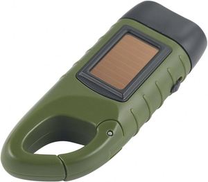 Multi-Functional Solar Hand-Cranked Emergency LED Light ABS Camping Flashlight <b>AA</b> <b>Battery</b> <b>Rechargeable</b> IP65 Outdoor Survival - Product Image 6
