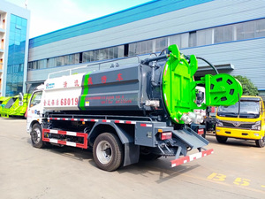 Camión de Succión de Aguas Residuales de Servicio Mediano de 8000 Litros, Camión Combinado para Limpieza de Alcantarillado y Succión de Lodos - Product Image 5